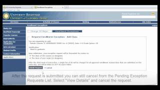 (Deprecated) Enrollment Exception Tutorial - Adding a Class