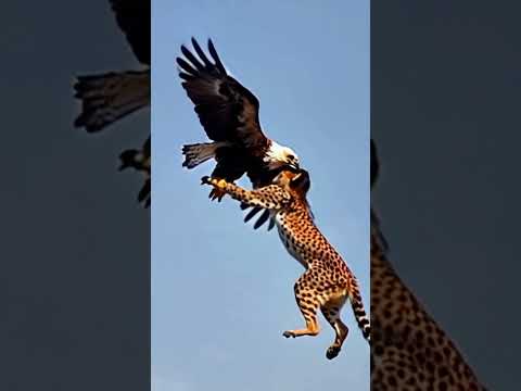 Eagle in skye high with cheetah part (1). Best short clip 💥😀