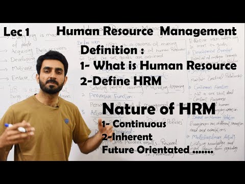 Lec 01 Introduction of Human Resource Management (Chapter 1) BBA,MBA