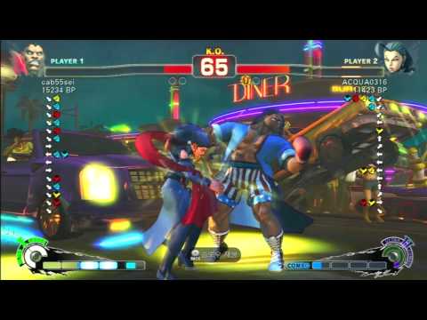 SSF4 Rank Match  cab55sei (BO) vs ACQUA0316 (RO)