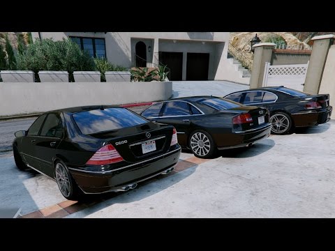 GTA V | MERCEDES S600 W220 VS. BMW 760I E65 VS. AUDI A8 W12 D3 | GTA 5 MOD