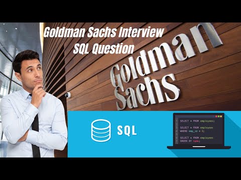 Goldman Sachs Interview SQL Question