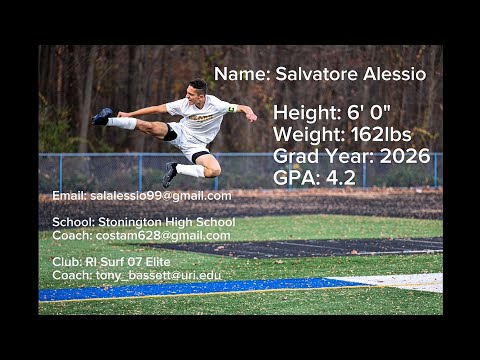 Salvatore Alessio - Junior Year Highlight Video