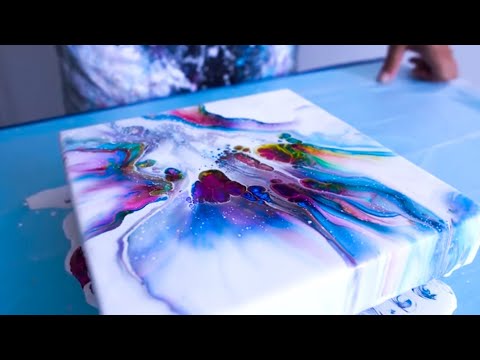 8 Colorful Acrylic Pour Paintings / Gorgeous Fluid Art