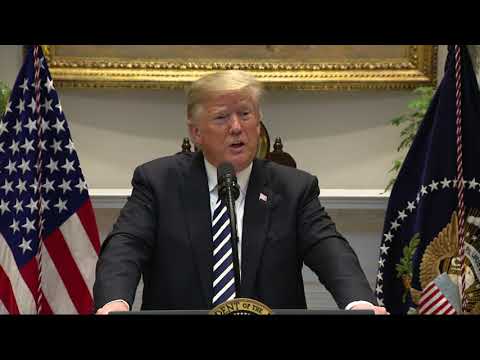President Donald Trump says he told the U.S. military mobilizing at the Southwest border that if migrants try to throw rocks at them, the troops should act as though the rocks are "firearms." (Nov. 1)