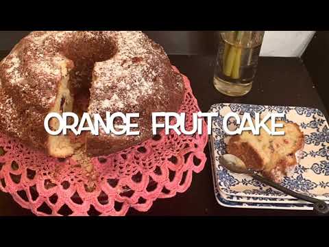 Orange fruit cake