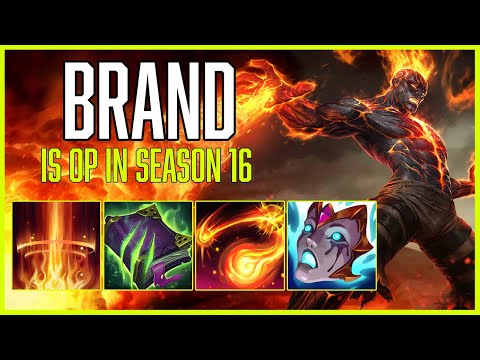 BRAND SUPPORT IS EASY WINS - League Of Legends Season 16 Gameplay
