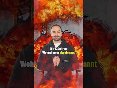 I burned down a living room when I was 13