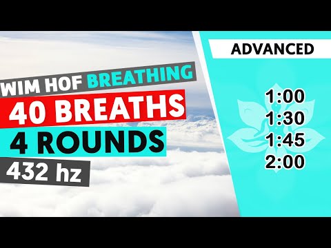Advanced Wim Hof Guided Breathing | 4 Rounds - 40 Breaths | 432hz #SatoriFlow #WimHofBreathing