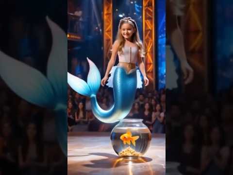 AGT A girl terrorize everyone at AGT #shorts #agt #americagottalent #magic #talent #girl #mermaid