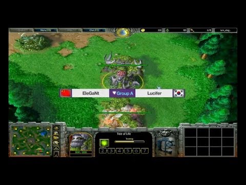 WCG2013 Stage A : Warcraft3 - EleGaNt vs Lucifer