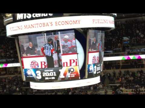 Winnipeg Jets vs. Philadelphia Flyers (3/21/17) last minute of game, and the 3 stars of the game.