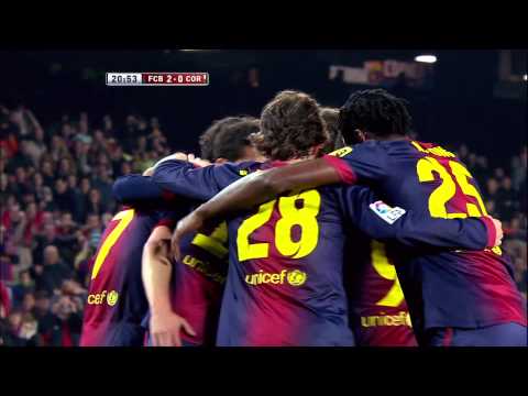 Gol de David Villa (2-0) en el FC Barcelona - Córdoba CF - HD