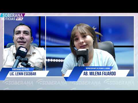 Presentación de reinas del Cantón La Mana. En Radio Soberana 98.7 FM