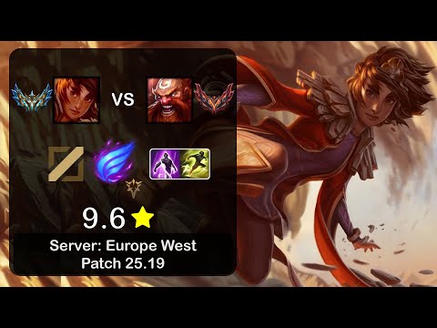 Taliyah Mid vs Gragas - EUW Challenger - Patch 25.19