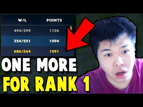 THE LAST GAME TO GET RANK 1.. - Preseason to RANK 1