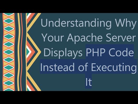 Php Apache Shows Php Code Instead Of Executing It