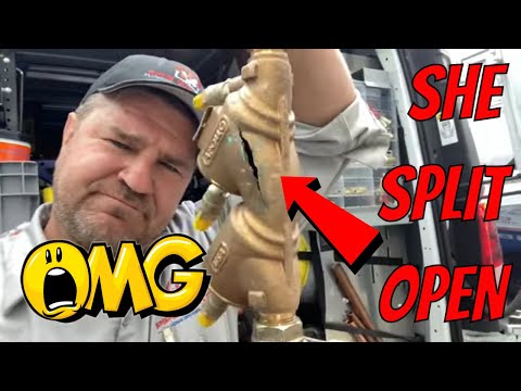 Power of Frozen Water - Backflow Prevention Valve Installation Double Check Valve DCV New York