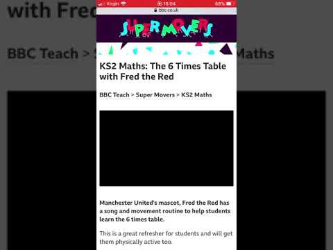 6 times tables -Fred the red-