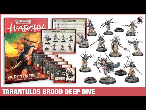 TARANTULOS BROOD DEEP DIVE - Warcry Red Harvest Warband - Fighter Cards, Stats, Abilities & Tactics