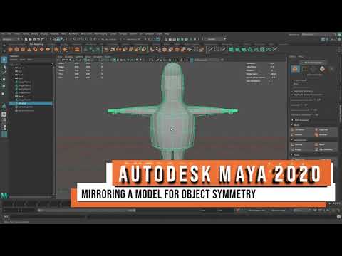 Autodesk Maya 2020 - Mirroring a Model for Object Symmetry