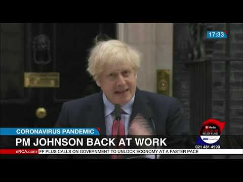 Boris Johnson back at work
