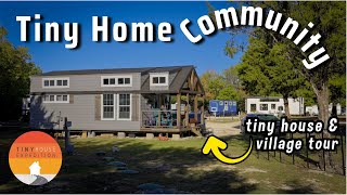 Manifesting a Tiny House, Love & a Village! Tiny Home Community TOUR