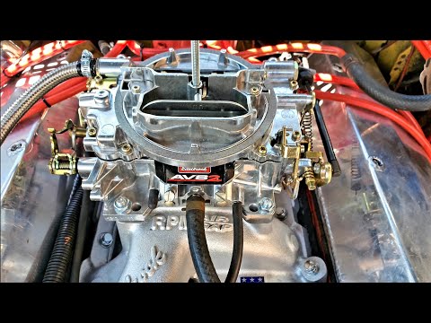 Edelbrock AVS2 throttle linkage hook up | 454 big block chevy C10