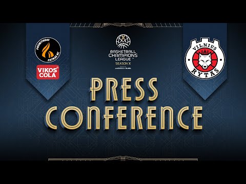 Promitheas Patras BC Vikos Cola v Rytas Vilnius - Press Conference | #BasketballCL 2025-26
