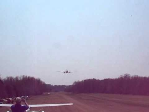 Convair 340 low flyover
