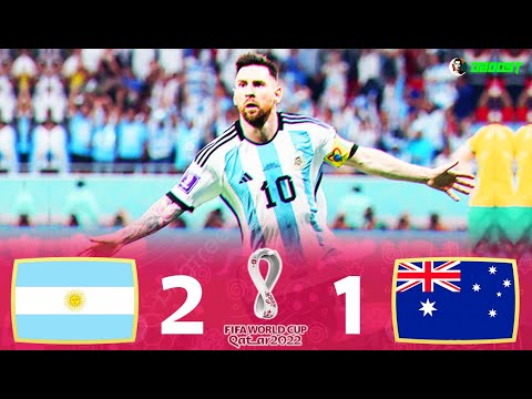 Argentina 2-1 Australia - World Cup 2022 - Messi Magic! - Extended Highlights - [EC] - FHD