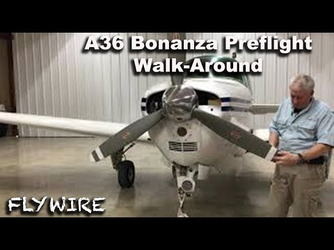 A36 Bonanza Walk Around Preflight