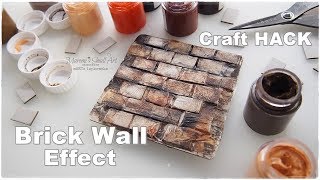 DIY Brick Wall Effect ♡ Craft Hack ♡ Maremi