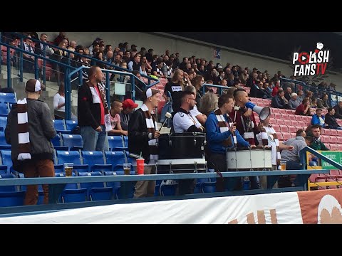 Kibice Garbarni Kraków podczas meczu z Chojniczanką na stadionie Wisły (22.09.2018 r.)