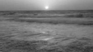 black n white sunset