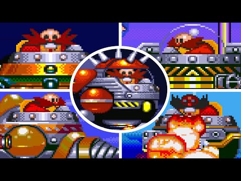 Sonic The Hedgehog 3 - All Bosses (No Damage)