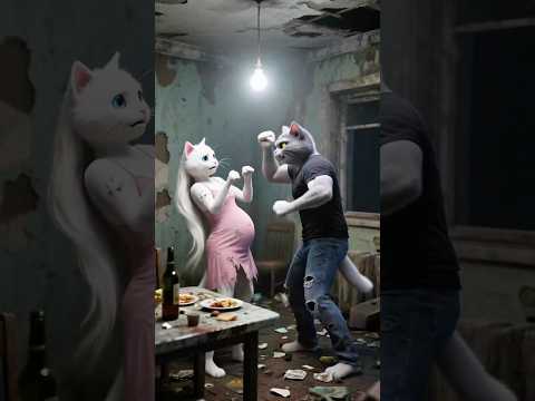 Don't direct violence at your family.😾 #short #ai #story #cat
