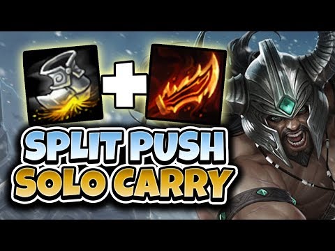 SPLITPUSH TO WIN SOLO! FOGGEDFTW2 TRYNDAMERE SPLITPUSH SOLOCARRY - League of Legends Full Gameplay