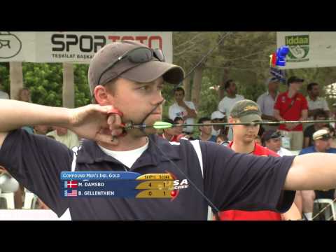 Braden Gellenthien gegen Martin Damsbo – Compound-Herren-Gold | Antalya 2010 Bogenschießen-Weltme...