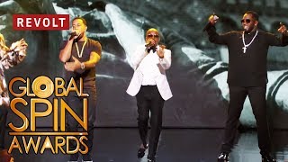 Diddy, Jermaine Dupri, Snoop Dogg, and Ludacris perform &#39;Welcome to Atlanta&#39; | Global Spin Awards