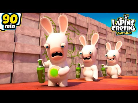 Les lapins font (ENCORE) des bêtises ... | Les Lapins Crétins Invasion 🐰 | Dessin animé pour Enfants