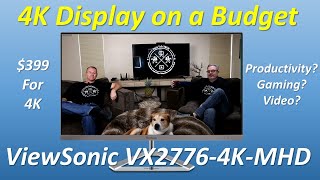 ViewSonic VX2776-4K-MHD 27” 4K Monitor Review – DadsTalkTECH – Episode 38