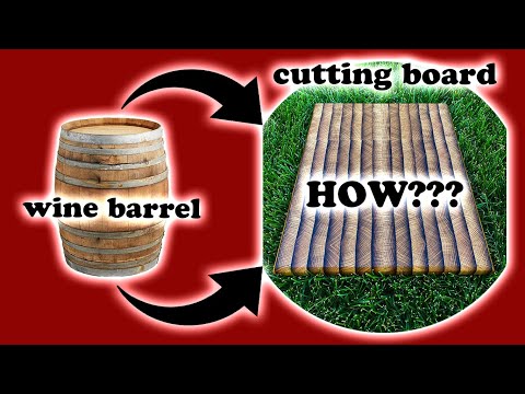 76+ Hours - Wine Barrel Stave Cutting Board
