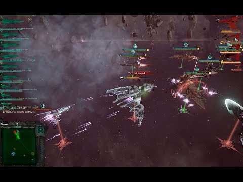 Chaos vs Eldar, Heroic Difficulty + Elite Mode 1500 points - Battlefleet Gothic Armada