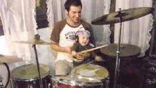 Youngest drummer ever ! 6 month old (Derek Martorelli)