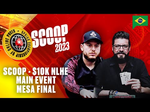 SCOOP 2023: $10K NLHE MAIN EVENT MESA FINAL  - com Felipe Phil e Flavio Del Valle♠️PokerStars Brasil