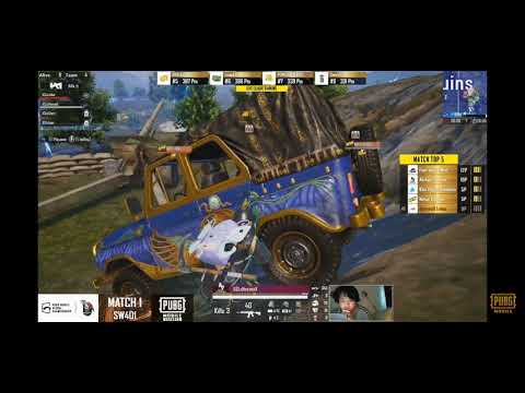 4 Angry Man gets 13 Kills Chicken Dinner in Erangle PMGC Super weekend 4 D1 M1