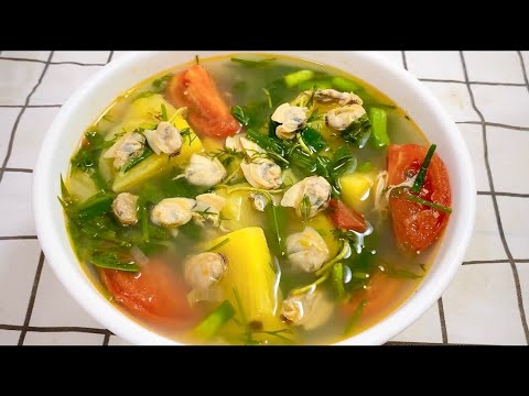 Cách Làm Canh Ngao Chua nấu dứa, cà chua thanh mát thơm ngon bất bại | Trang Cooking