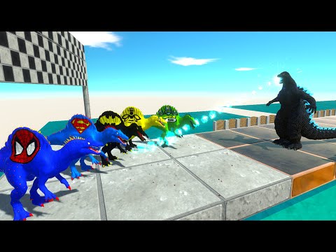 5x SPINOSAURUS MARVEL DEATH CLIMB AGAINST HEISEI GODZILLA - ARBS