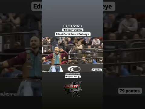 🇧🇷 Curta e comenta! 🤠👍🏻 Ednei Caminhas x Bullseye - PBR New York 2023 #rodeio #rodeo #shorts